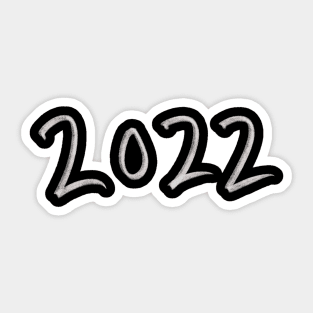 Hand Drawn 2022 Sticker